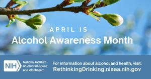 April is Alcohol Awareness Month, large badge